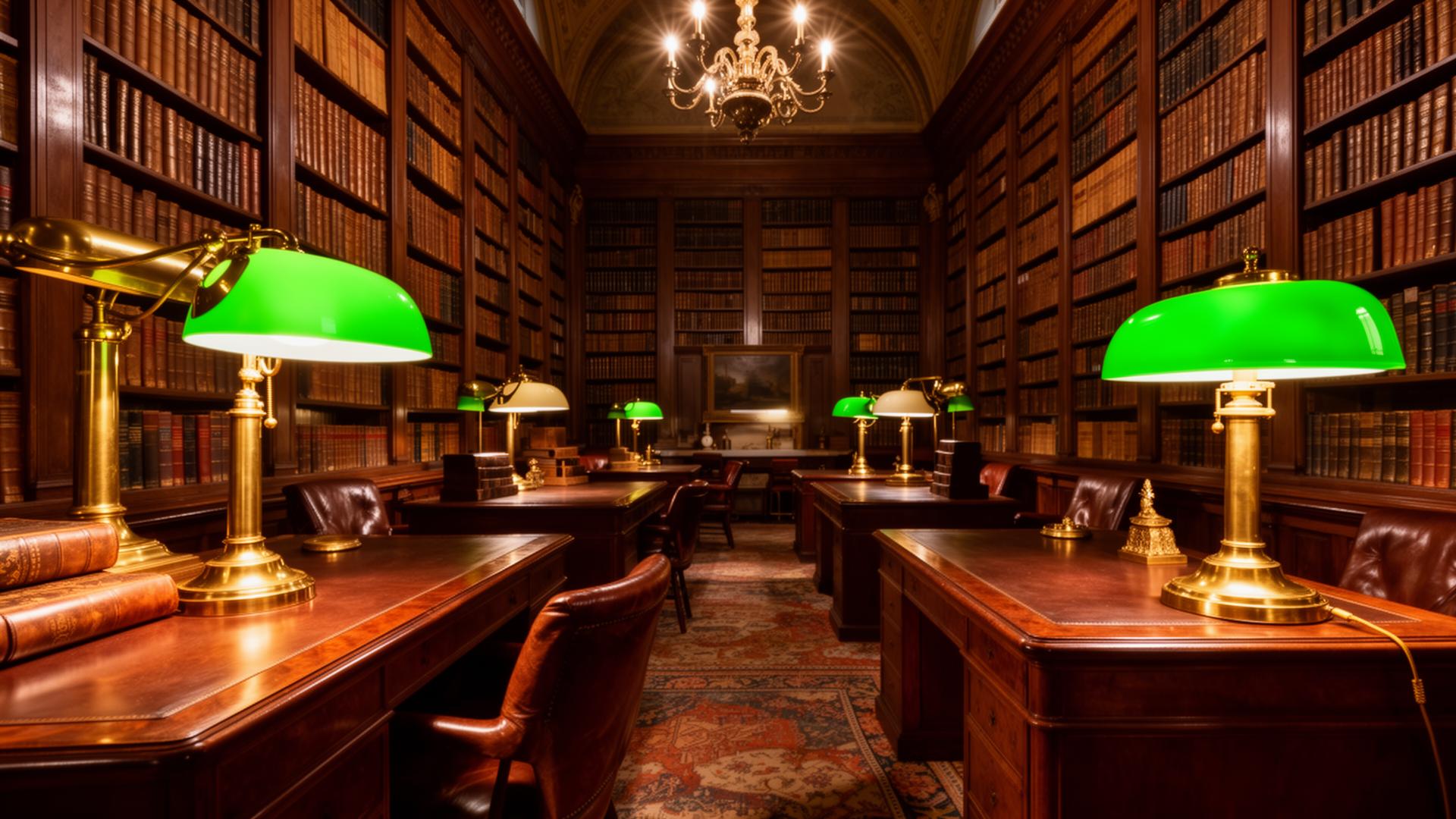 Antique academic library